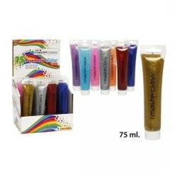Pegamento Glitter Tubo Surtido Colores, MASTERCLASS, 75ml.