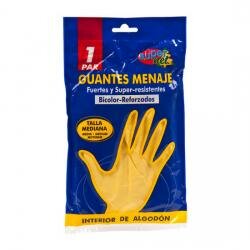 Guantes Menaje Bicolor, SUPERNET, Talla M - Imagen 1
