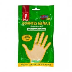 Guantes Menaje Satinados, SUPERNET, Talla L - Imagen 1