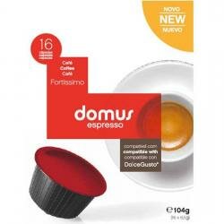 DOMUS FORTISSIMO - 16 CÁPSULAS COMPATIBLES DOLCE GUSTO - Imagen 1