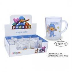 Jarra Mug Vidrio Pocoyo, POCOYO, ø 7Ž5x9cm. - Imagen 1