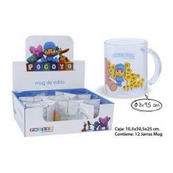 Jarra Mug Vidrio Pocoyo, POCOYO, ø 8x9Ž5cm. - Imagen 1