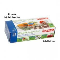 Bolsa Hermetica 16,5X15cm., PRIVILEGE, 36uds. - Imagen 1
