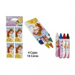 Pack Ceras Color 4 Cajasx 4 Ceras, DISNEY, -PRINCESS-, 16uds. - Imagen 1