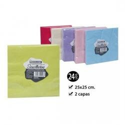 Servilletas Color 2 Capas 25X25, PRIVILEGE, 24u. - Imagen 1